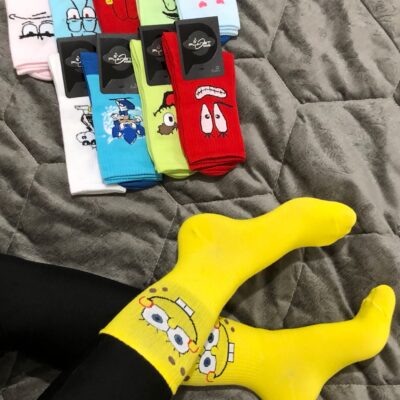 جوراب ساق بلند باب اسفنجی/میکس/کش انگلیسی